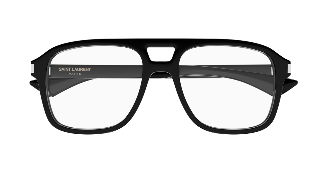 Occhiali da vista saint laurent sl 881 opt 001 negro masculino taglia 55mm - Vista dettagliata