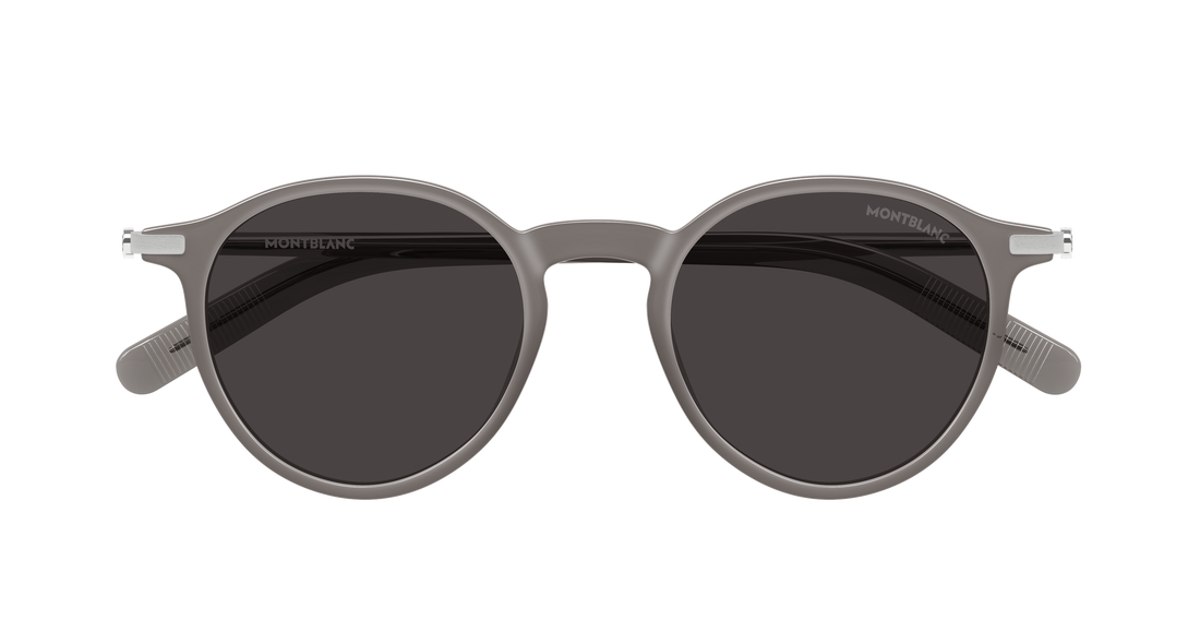 Sonnenbrillen montblanc mb0461s 005 gris round/oval/panthos masculino größe 49mm - Detailansicht
