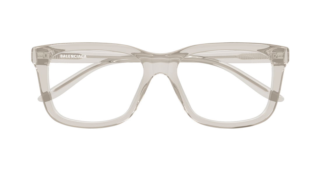 Briller balenciaga bb0530o 003 beige rectangular / squared masculino størrelse 55mm - Detaljeret visning