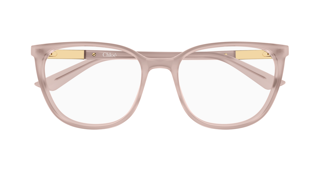 Briller chloé ch0370ol 004 beige cat eye femenino størrelse 53mm - Detaljeret visning