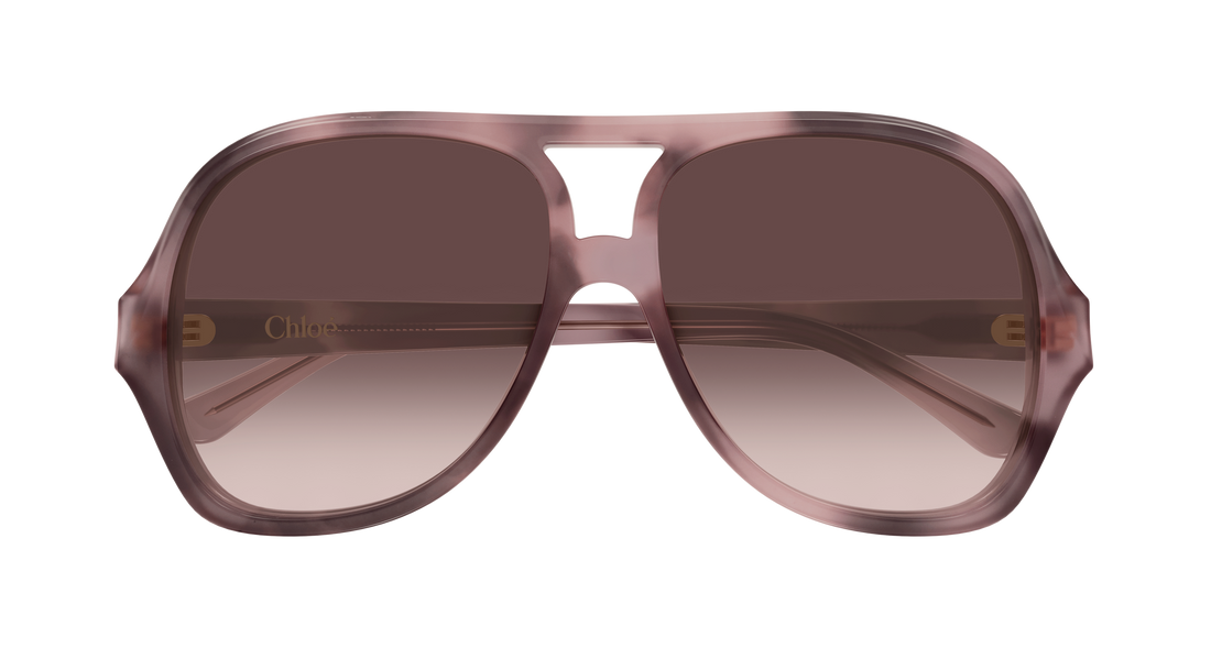 Zonnebrillen chloé ch0289s 005 havana pilot/navigator femenino maat 58mm - Detailaanzicht