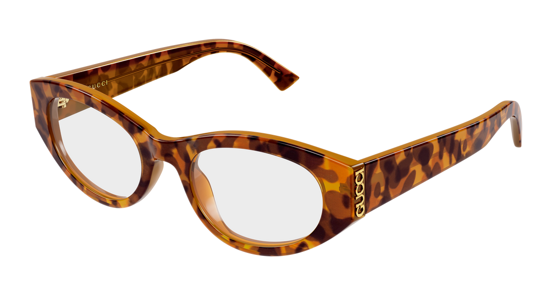 Occhiali da vista gucci gg2041o 004 havana round/oval/panthos femenino taglia 50mm - Vista principale