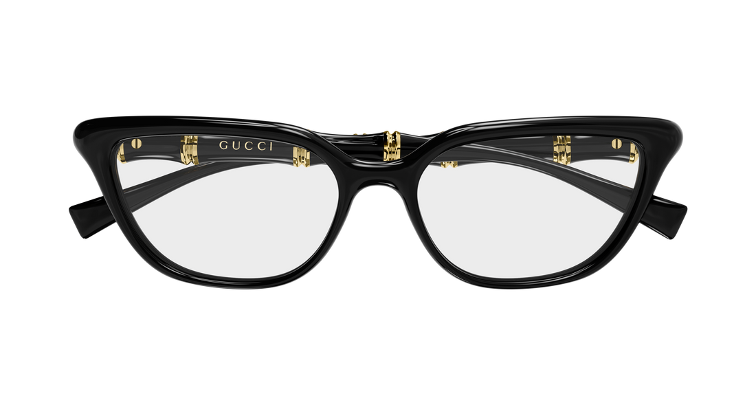 Lunettes de vue gucci gg2060o 001 negro geometrical/directional femenino taille 53mm - Vue détaillée