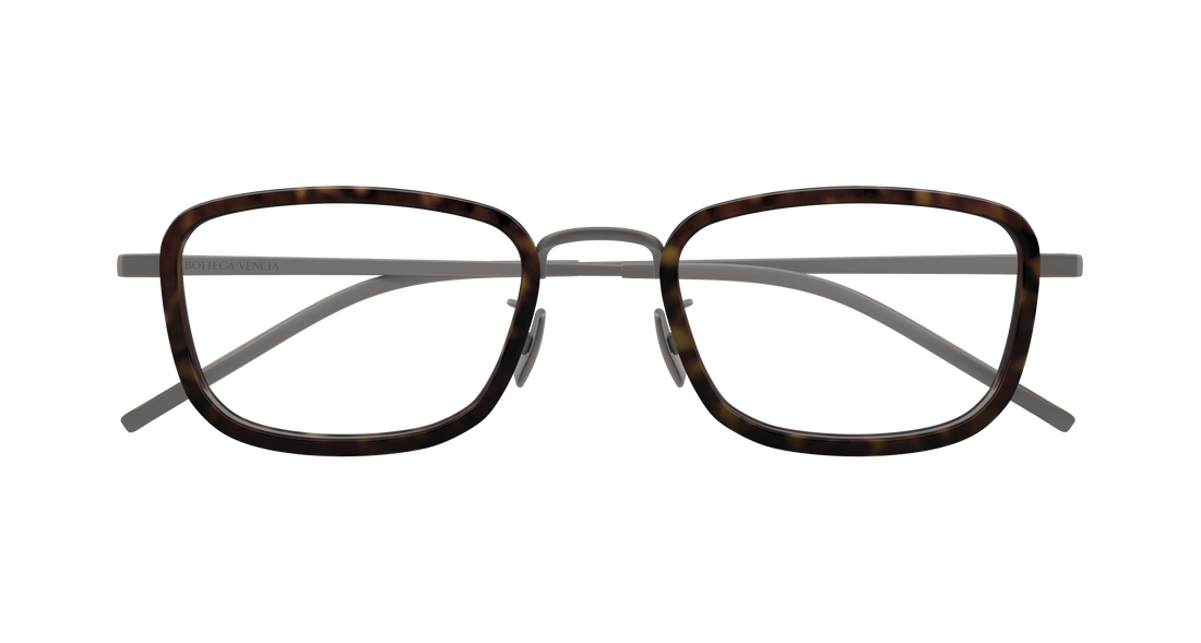 Brillen bottega veneta bv1474oa 002 plateado rectangular / squared unisex größe 53mm - Detailansicht