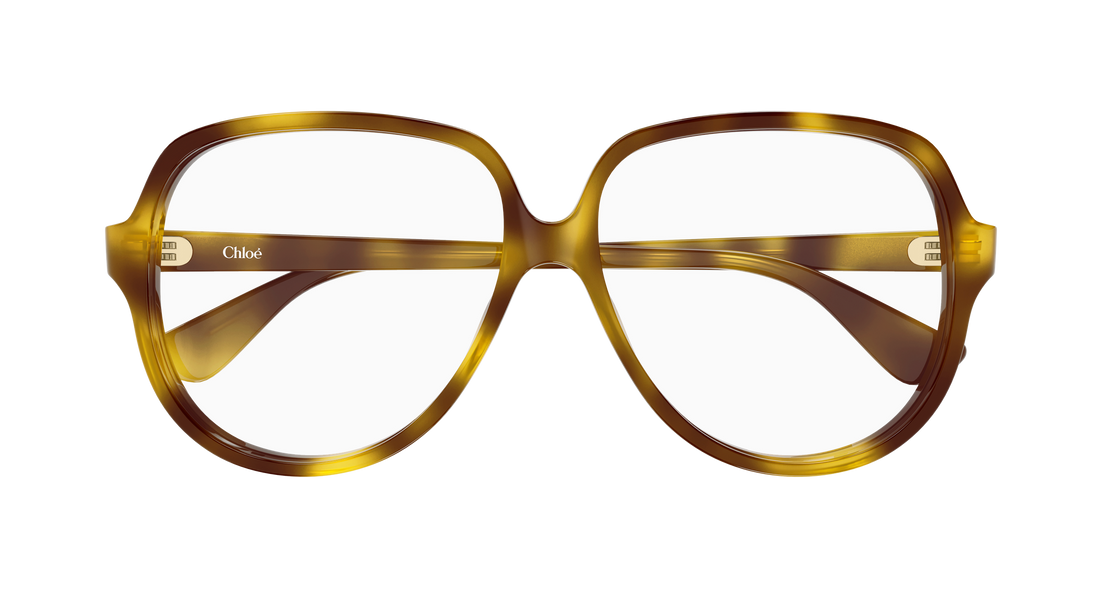 Briller chloé ch0391o 002 havana rectangular / squared femenino størrelse 59mm - Detaljeret visning