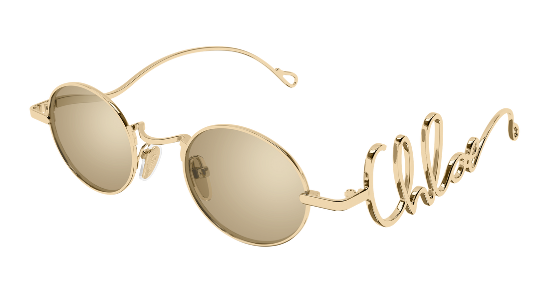 Sunčane naočale chloé ch0413s 001 dorado round/oval/panthos femenino veličina 44mm - Glavni prikaz