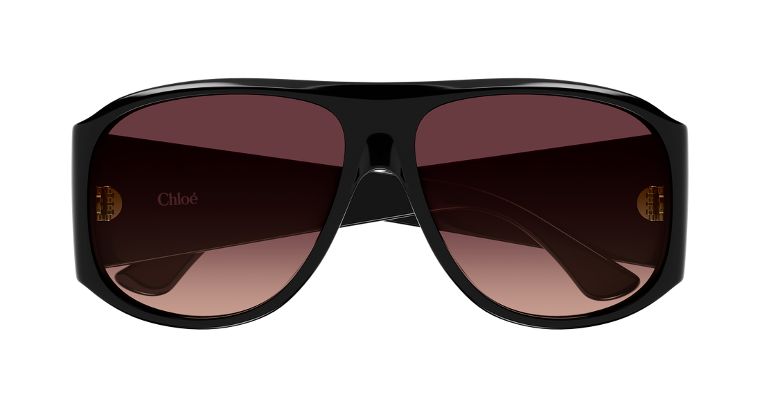 Zonnebrillen chloé ch0347s 007 negro pilot/navigator femenino maat 60mm - Detailaanzicht