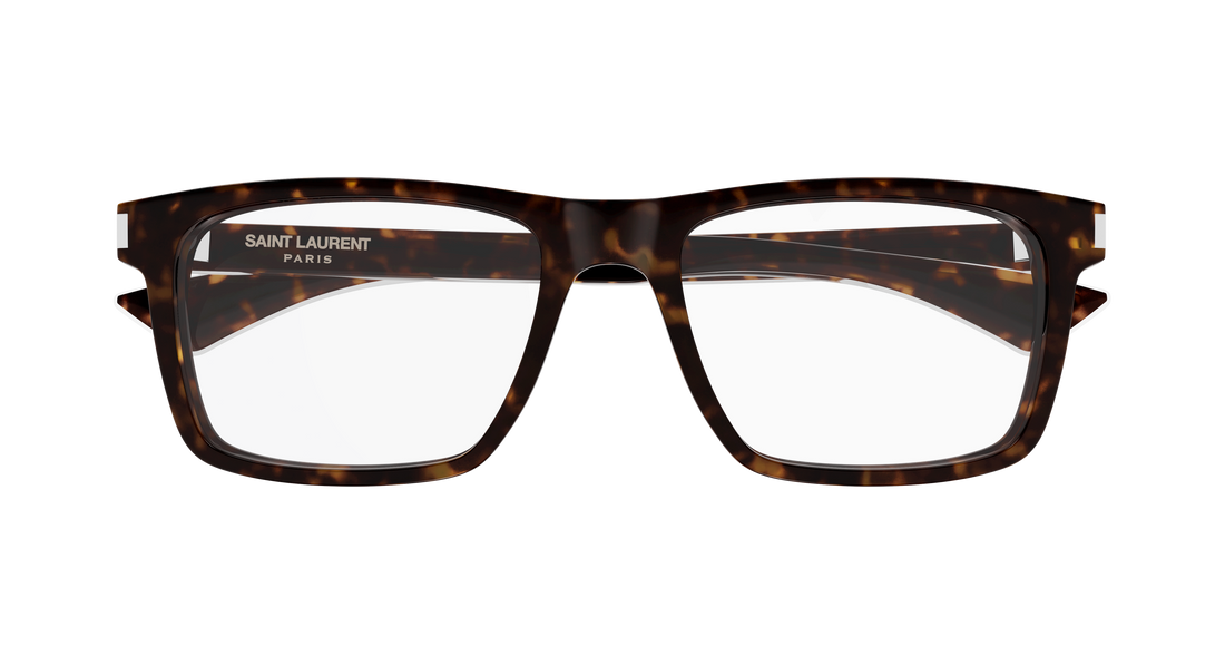 Lunettes de vue saint laurent sl 882 007 havana rectangular / squared masculino taille 57mm - Vue détaillée