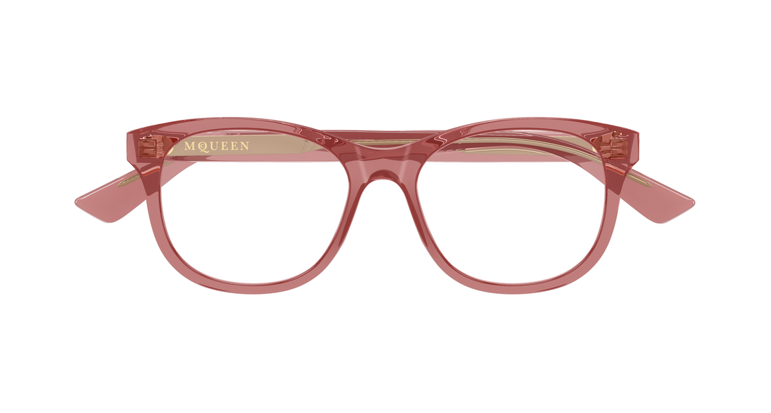 Brillen alexander mcqueen am0568o 011 rojo cat eye femenino größe 53mm - Detailansicht