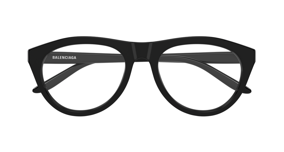 Glasögon balenciaga bb0533o 001 negro pilot/navigator unisex storlek 55mm - Detaljvy