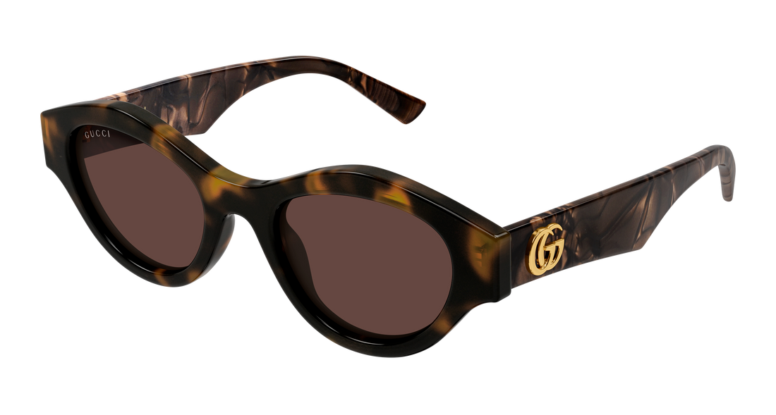 Sunčane naočale gucci gg2207s 004 havana cat eye femenino veličina 51mm - Glavni prikaz