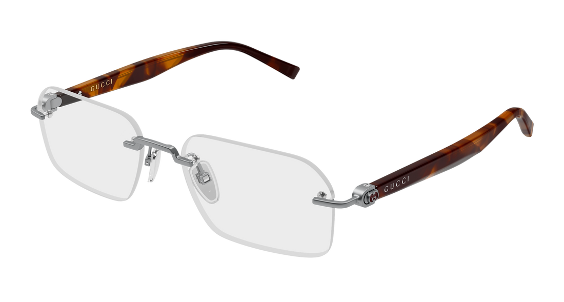 Dioptrijske naočale gucci gg2260o 002 plateado rectangular / squared masculino veličina 55mm - Glavni prikaz