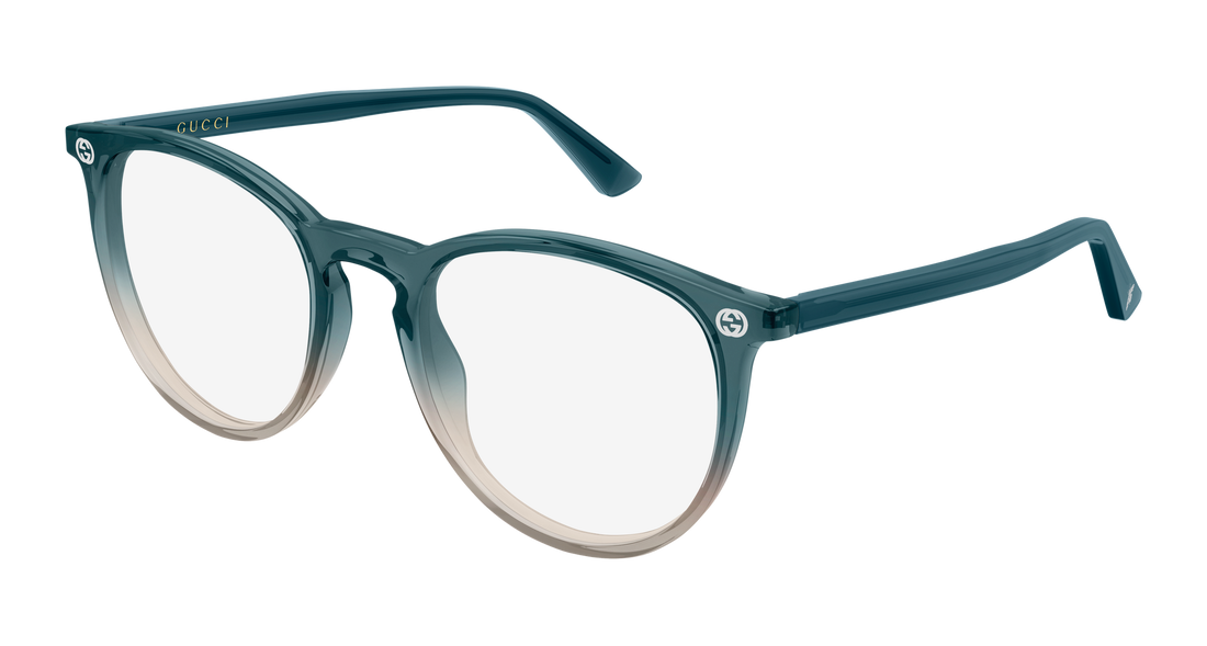 Lunettes de vue gucci gg0027o 023 gris round/oval/panthos femenino taille 52mm - Vue principale