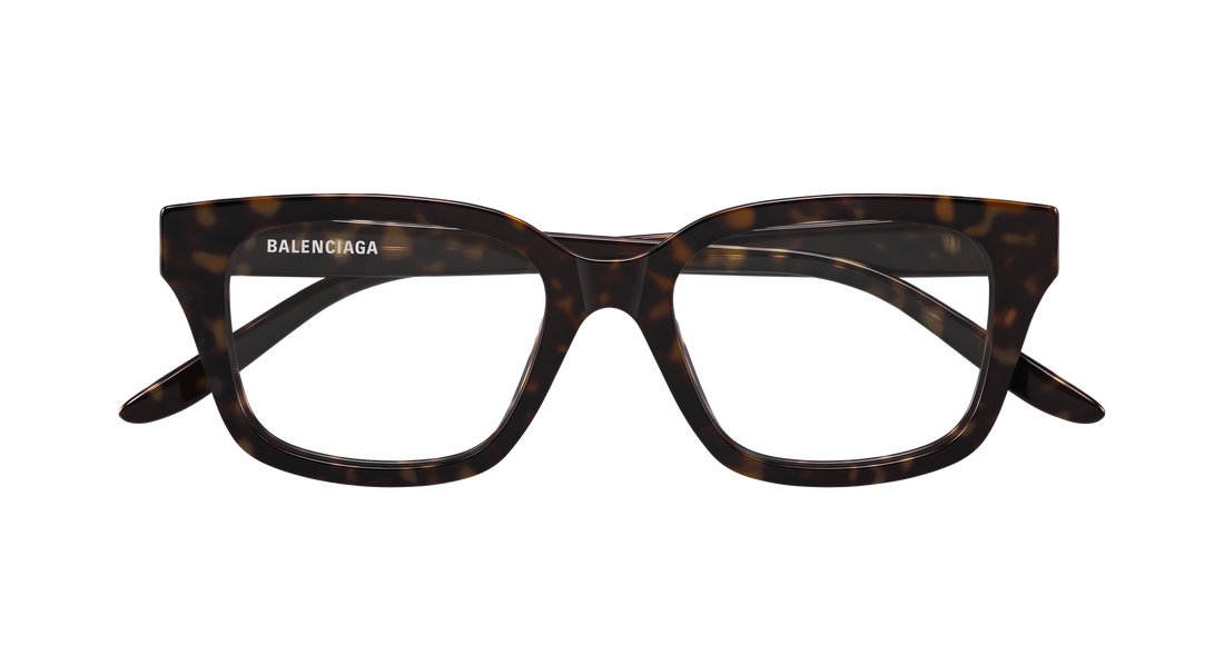 Glasögon balenciaga bb0532o 008 havana rectangular / squared femenino storlek 54mm - Detaljvy