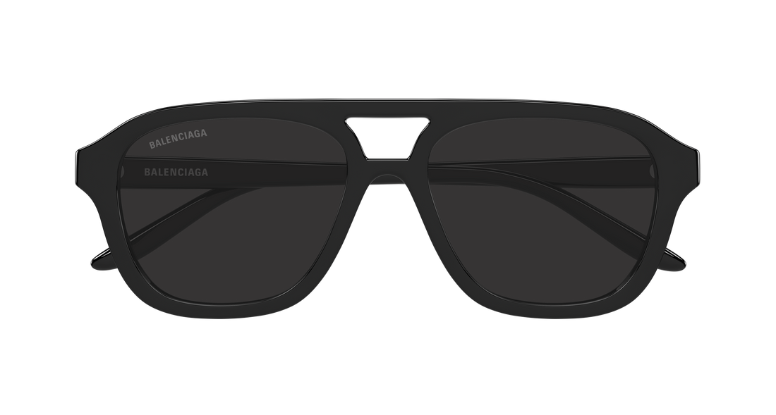 Gafas de sol balenciaga bb0525s 001 negro pilot/navigator masculino talla 55mm - Vista de detalle