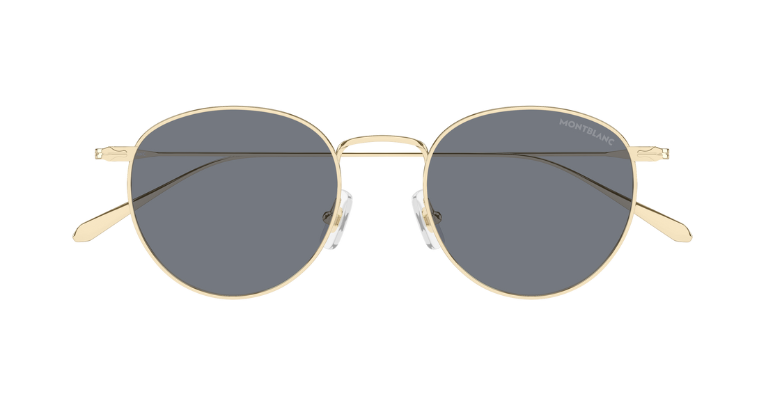Solbriller montblanc mb0473s 001 dorado round/oval/panthos masculino størrelse 50mm - Detaljeret visning