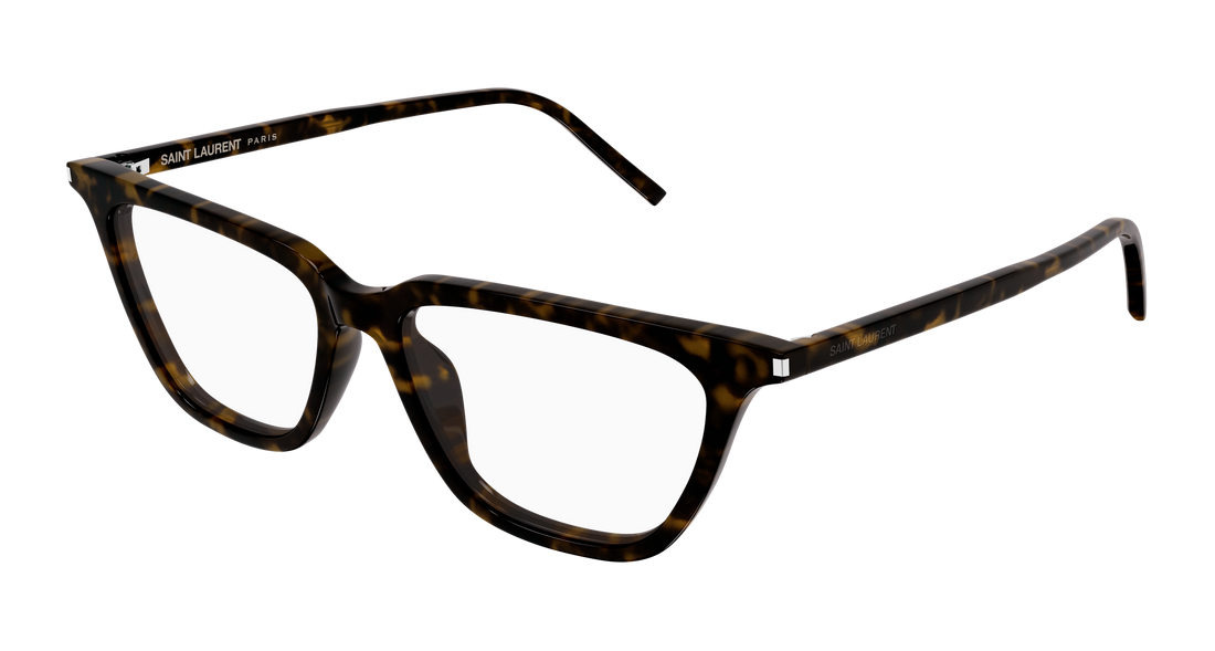 Gafas graduadas saint laurent sl 889 sulpice thin opt 002 havana cat eye femenino talla 53mm - Vista principal