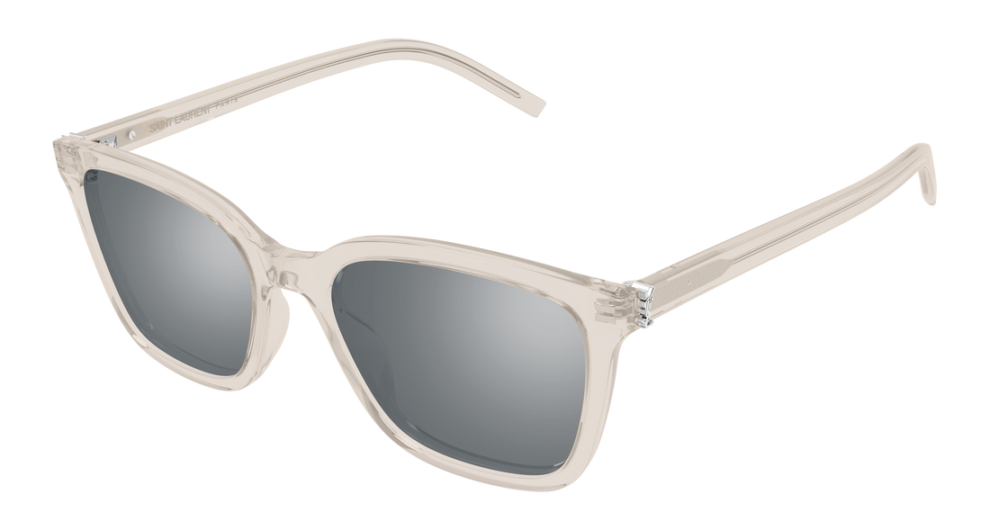 Solglasögon saint laurent sl m178 004 beige cat eye femenino storlek 54mm - Huvudvy