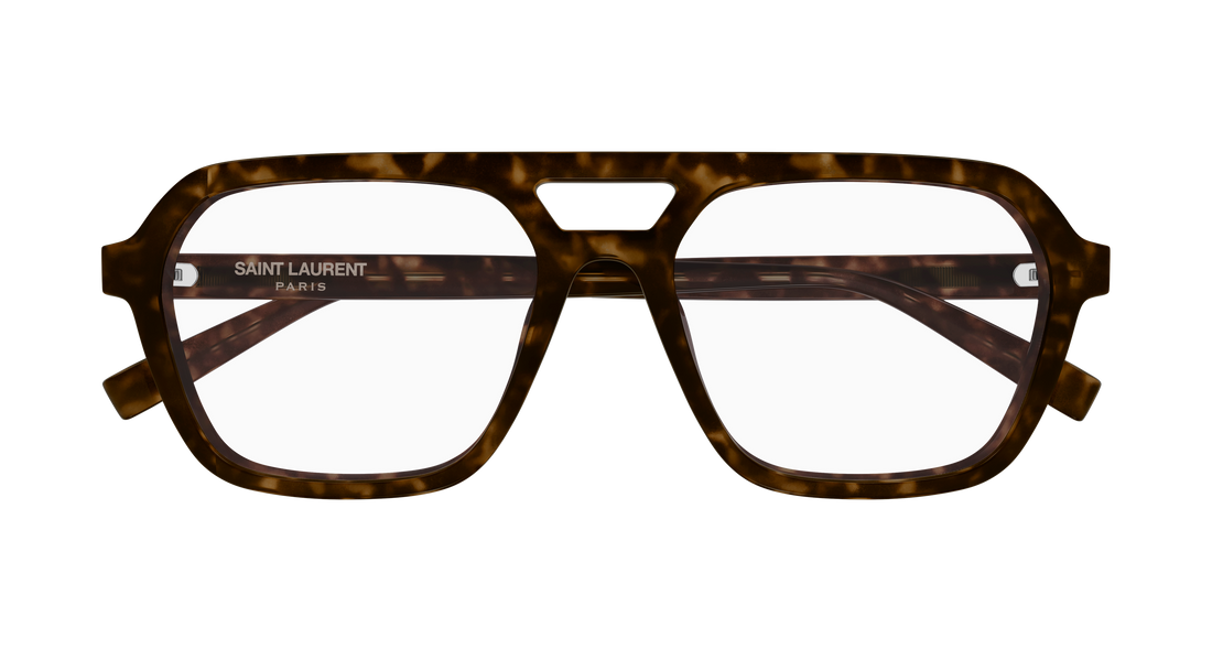 Brillen saint laurent sl 905 opt 002 havana rectangular / squared unisex größe 55mm - Detailansicht