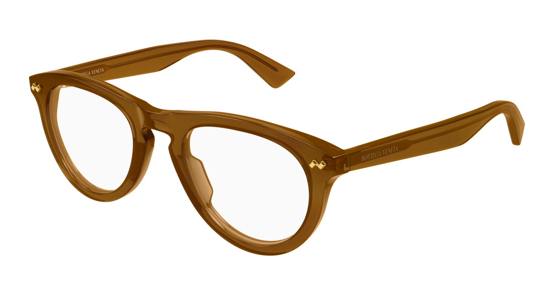 Dioptrijske naočale bottega veneta bv1507o 008 marron round/oval/panthos unisex veličina 52mm - Glavni prikaz