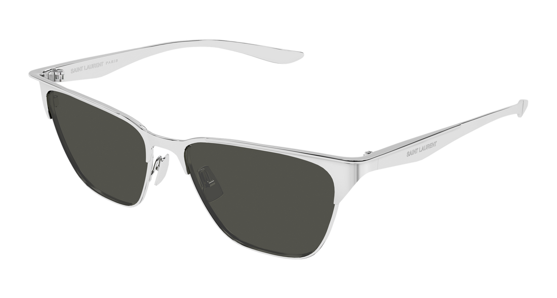 Solglasögon saint laurent sl 920 001 plateado cat eye femenino storlek 55mm - Huvudvy