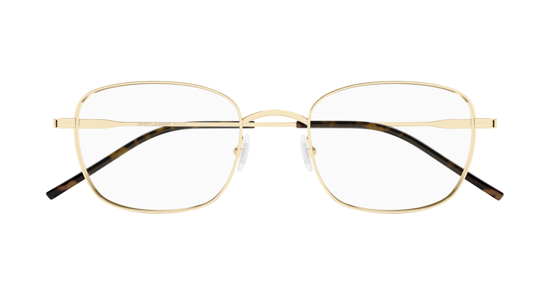 Occhiali da vista saint laurent sl 887 003 dorado round/oval/panthos unisex taglia 52mm - Vista dettagliata