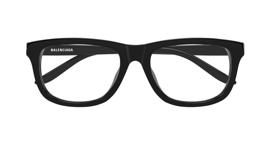 Glasögon balenciaga bb0531o 001 negro rectangular / squared masculino storlek 55mm - Detaljvy