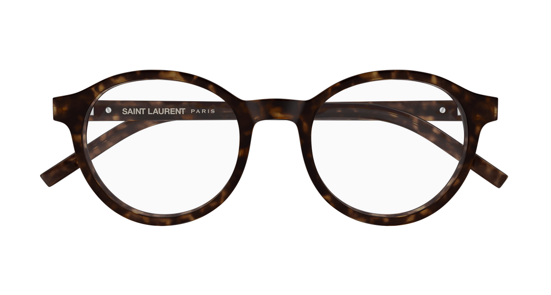 Dioptrijske naočale saint laurent sl m163 002 havana round/oval/panthos unisex veličina 50mm - Detaljni prikaz