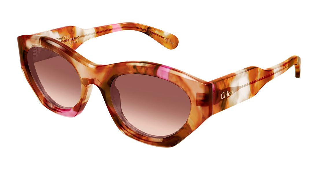 Gafas de sol chloé ch0220s 016 havana cat eye femenino talla 53mm - Vista principal