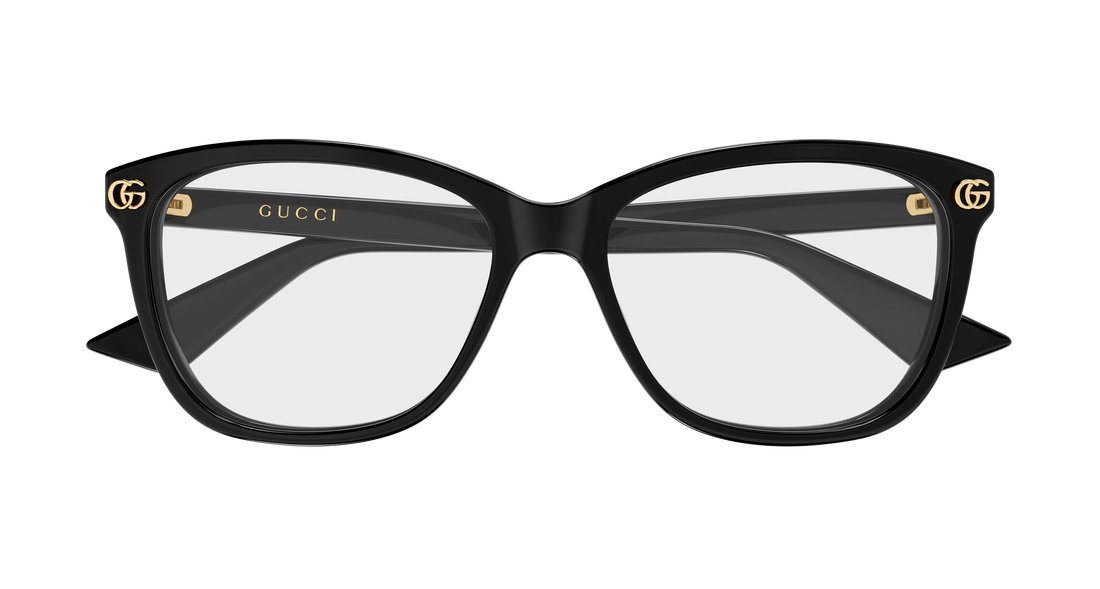 Occhiali da vista gucci gg2113oa 001 negro rectangular / squared femenino taglia 55mm - Vista dettagliata