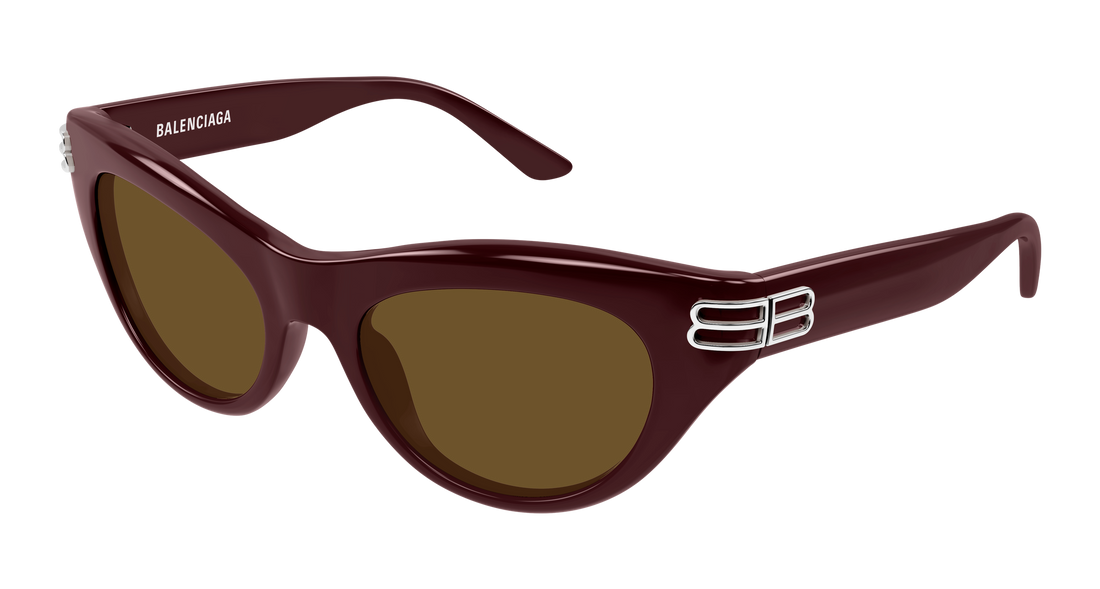 Sunglasses balenciaga bb0466s 004 burdeos cat eye femenino size 55mm - Main view