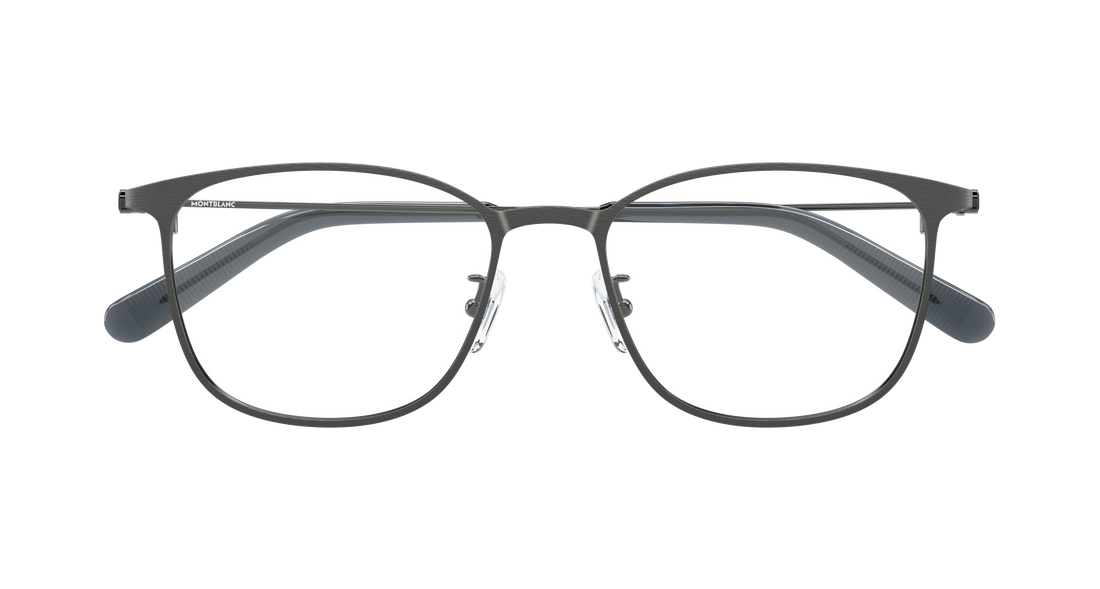 Prescription glasses montblanc mb0463ol 002 plateado rectangular / squared masculino size 54mm - Detailed view