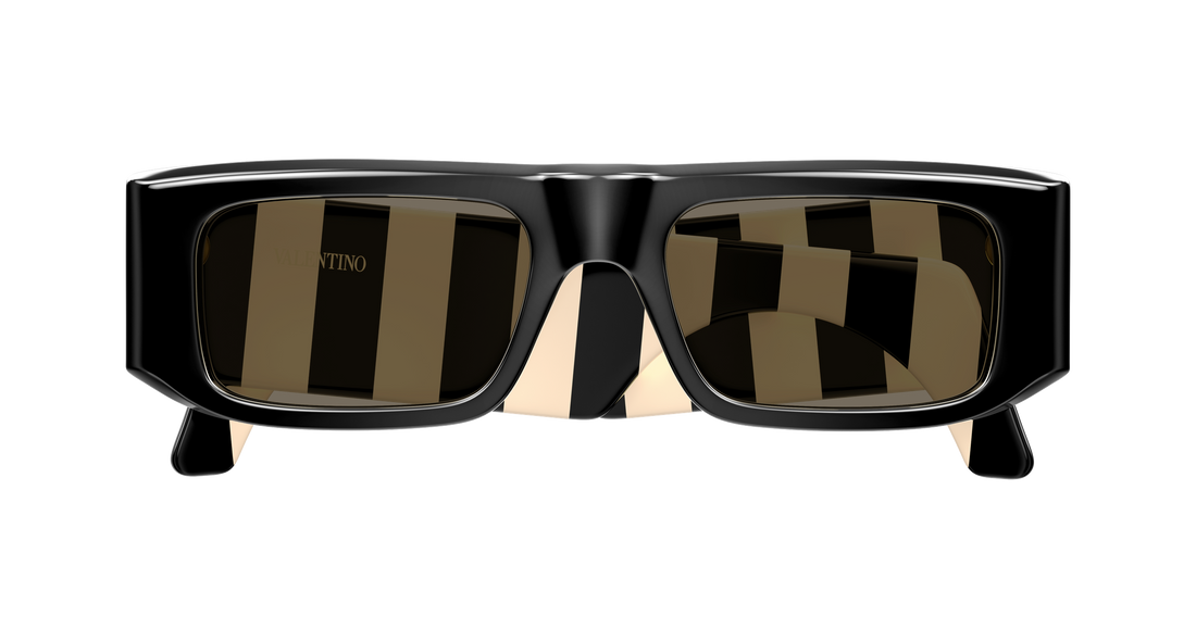 Occhiali da sole valentino vg0005s 004 negro rectangular / squared femenino taglia 52mm - Vista dettagliata