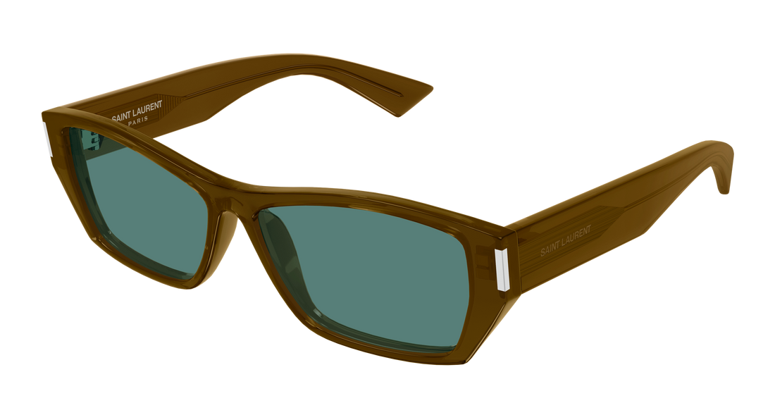 Lunettes de soleil saint laurent sl 928 003 marron rectangular / squared femenino taille 57mm - Vue principale