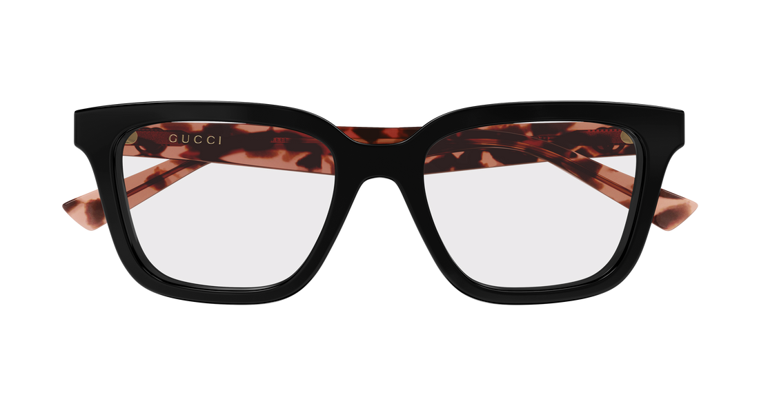 Lunettes de vue gucci gg2186oa 004 negro rectangular / squared femenino taille 52mm - Vue détaillée