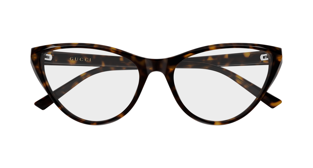 Glasögon gucci gg2205o 002 havana cat eye femenino storlek 55mm - Detaljvy