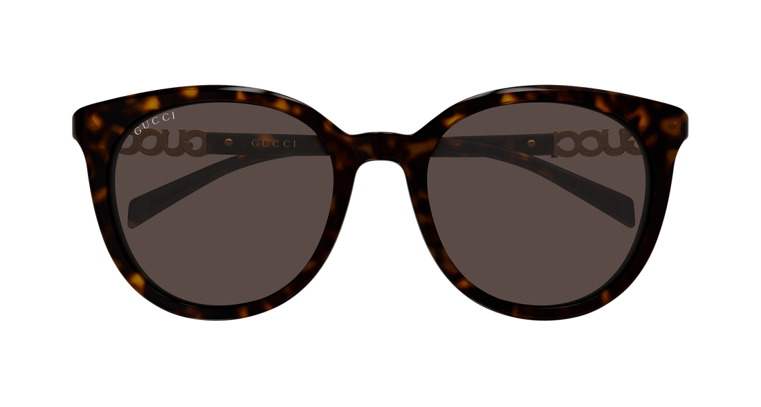 Sunčane naočale gucci gg2209sk 002 havana round/oval/panthos femenino veličina 55mm - Detaljni prikaz