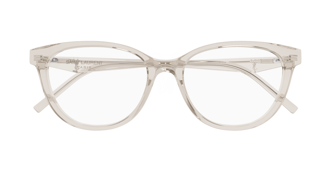Okulary korekcyjne saint laurent sl m188/f 004 beige cat eye femenino rozmiar 53mm - Widok szczegółowy