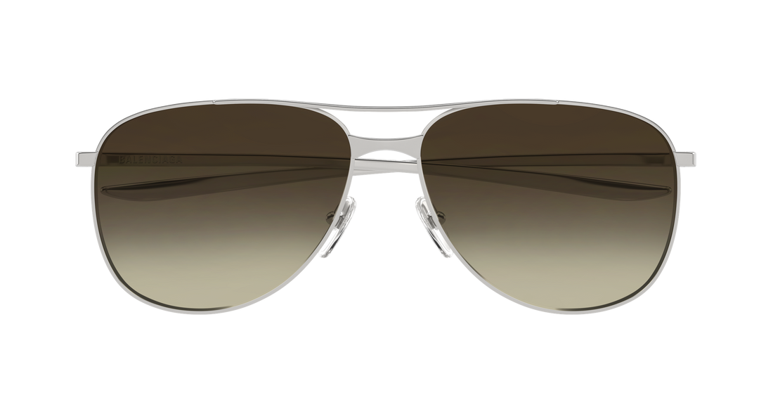 Lunettes de soleil balenciaga bb0538s 002 plateado pilot/navigator masculino taille 62mm - Vue détaillée