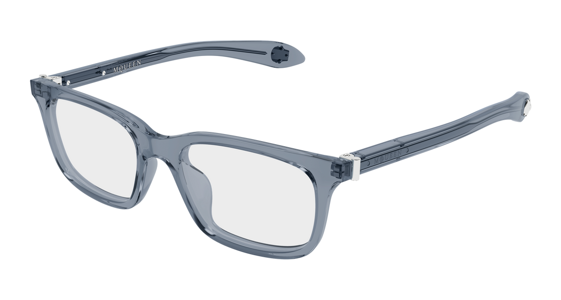 Brillen alexander mcqueen am0587o 004 gris rectangular / squared masculino größe 53mm - Hauptansicht