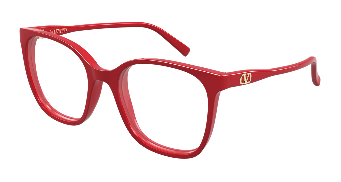 Lunettes de vue valentino vg0019o 007 rojo rectangular / squared femenino taille 55mm - Vue principale