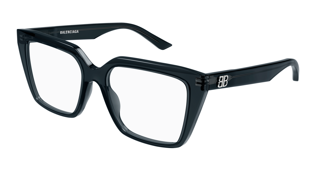 Gafas graduadas balenciaga bb0130o 017 gris rectangular / squared femenino talla 53mm - Vista principal