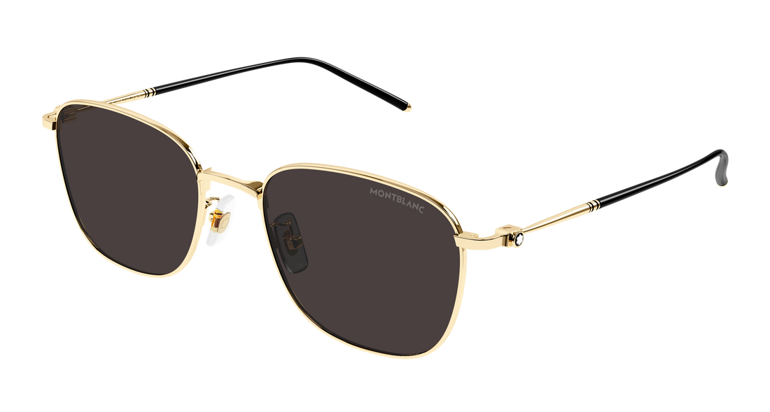Sunčane naočale montblanc mb0527sa 001 dorado rectangular / squared masculino veličina 55mm - Glavni prikaz