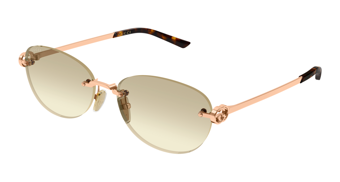Sunčane naočale gucci gg2230sa 004 dorado round/oval/panthos femenino veličina 59mm - Glavni prikaz