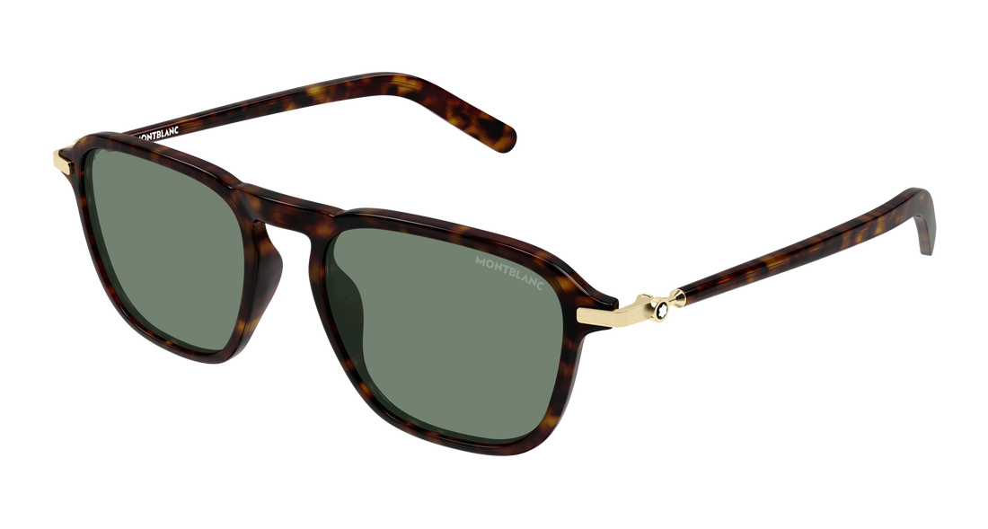 Sunčane naočale montblanc mb0498s 003 havana pilot/navigator masculino veličina 52mm - Glavni prikaz