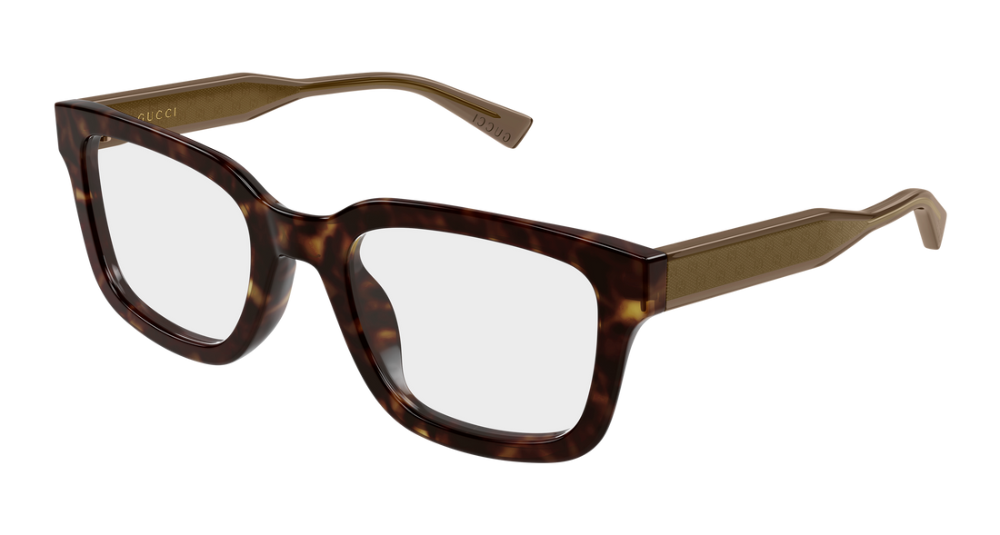 Occhiali da vista gucci gg2071ol 002 havana rectangular / squared masculino taglia 52mm - Vista principale