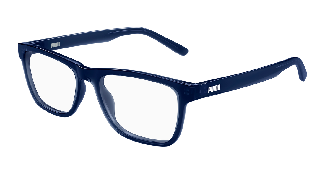 Prescription glasses puma pu0547o 002 azul rectangular / squared masculino size 54mm - Main view