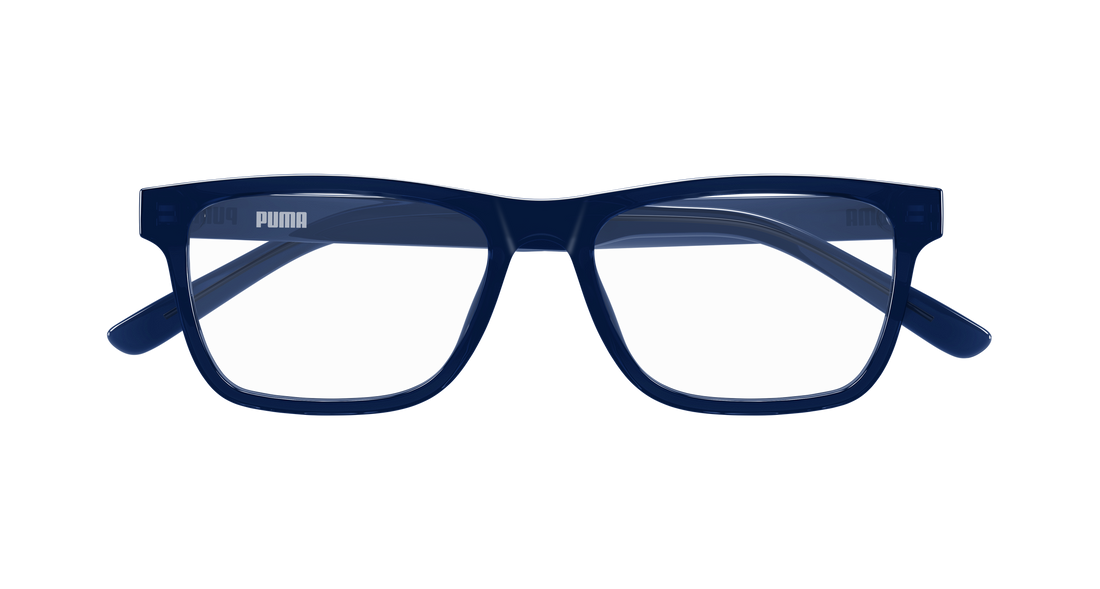 Prescription glasses puma pu0547o 002 azul rectangular / squared masculino size 54mm - Detailed view
