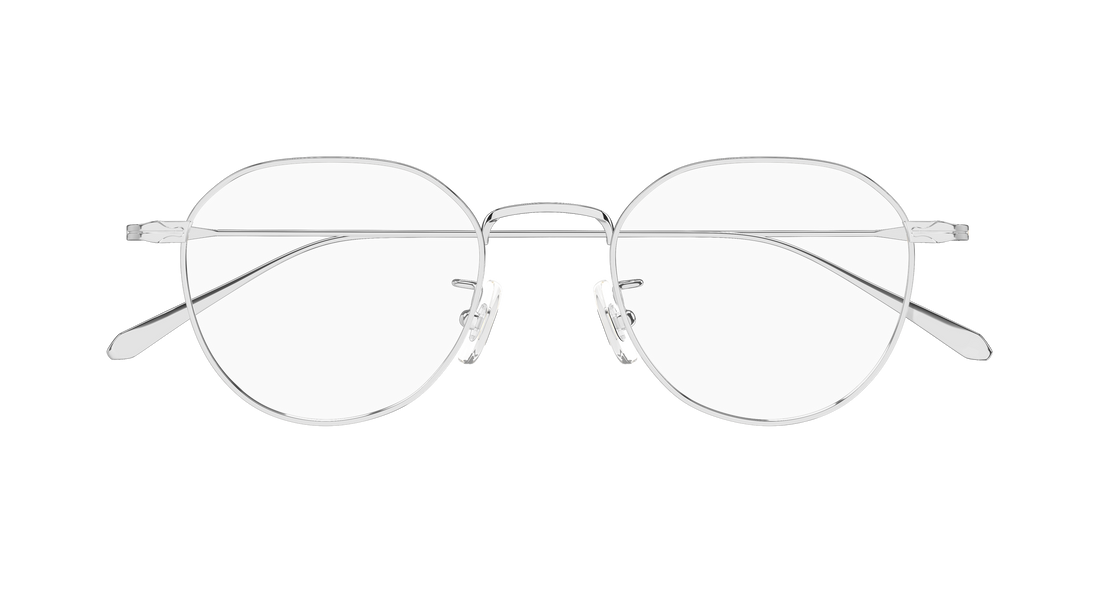 Prescription glasses montblanc mb0476oa 002 plateado geometrical/directional masculino size 49mm - Detailed view