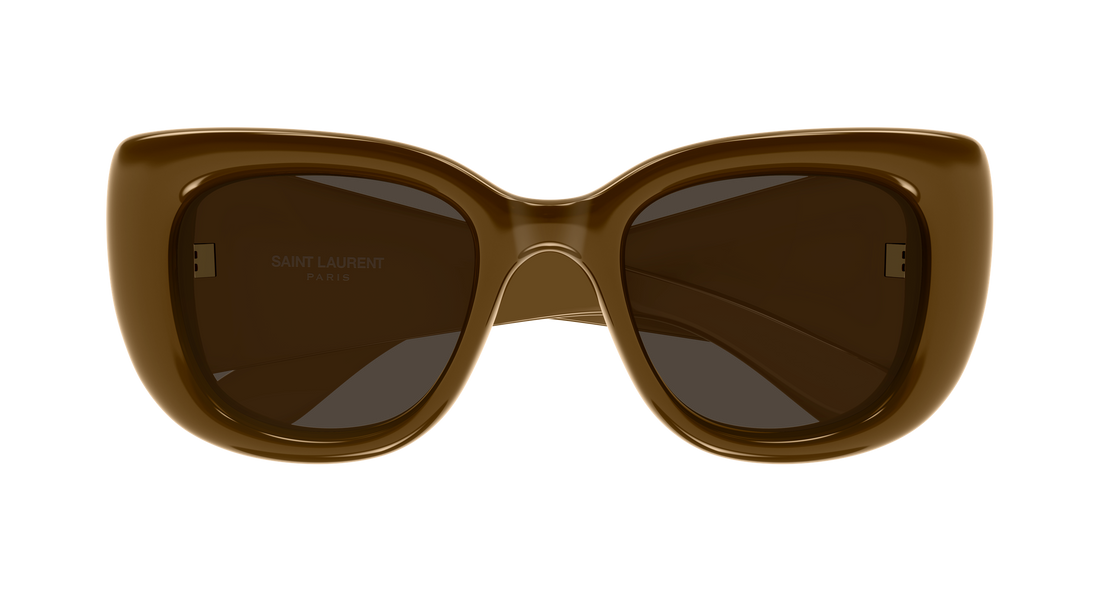 Occhiali da sole saint laurent sl 903 howl 006 marron cat eye femenino taglia 55mm - Vista dettagliata